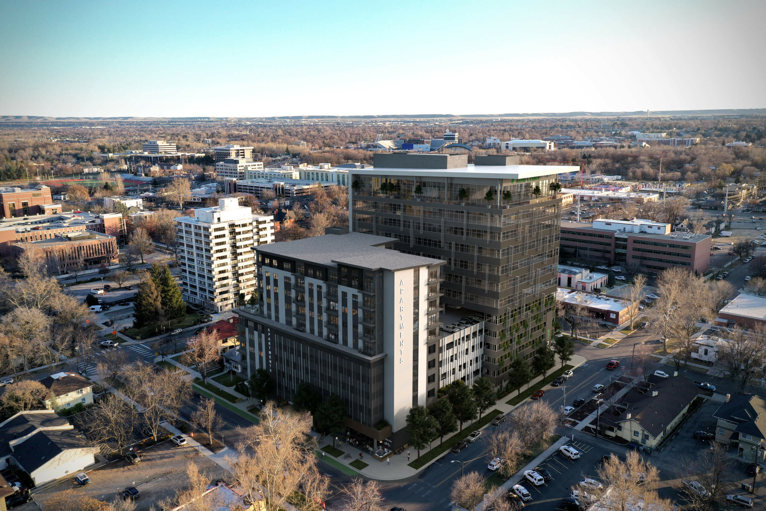 4th & Idaho Aerial View